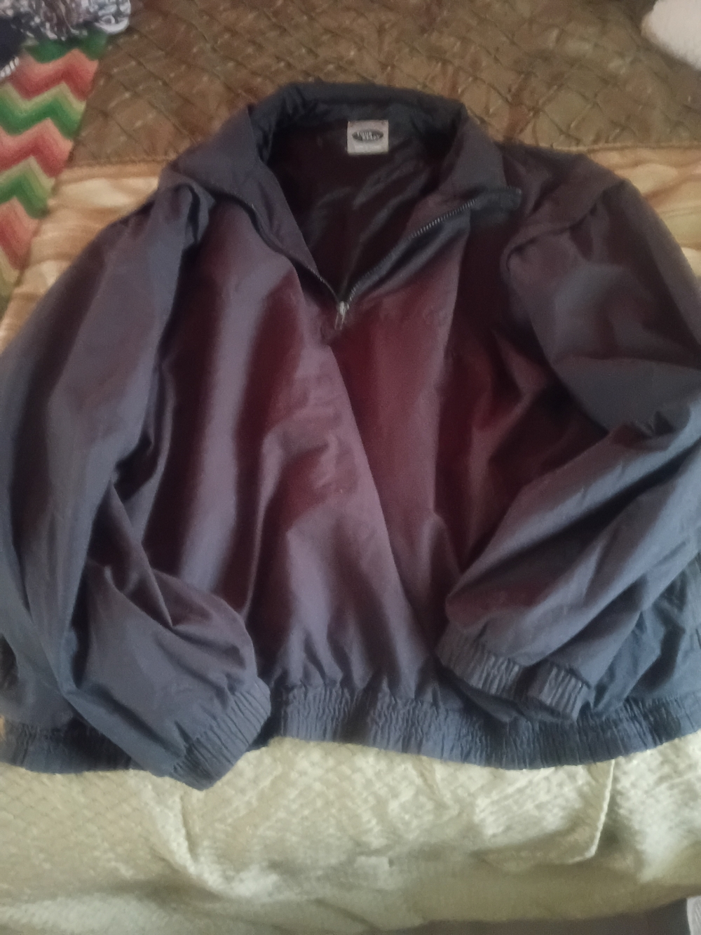 Classic Men's Navy Windbreaker Jacket